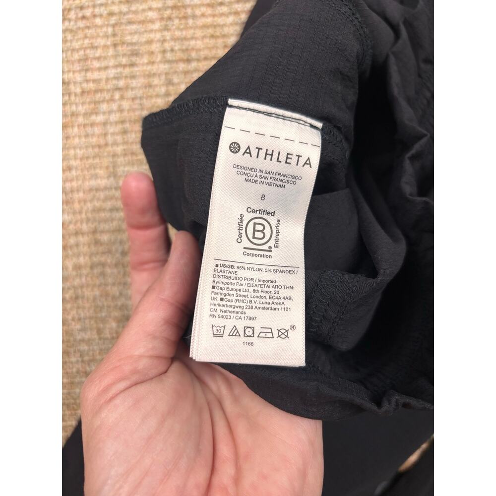 ⚫ Athleta Trekkie High Rise Parachute Pants | Size 8 | Black - Picture 9 of 9